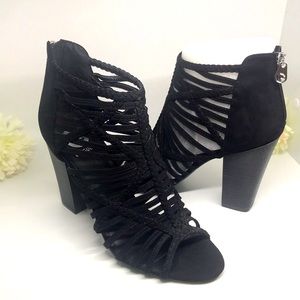 G by Guess “Jelus” Strappy block heel sandals